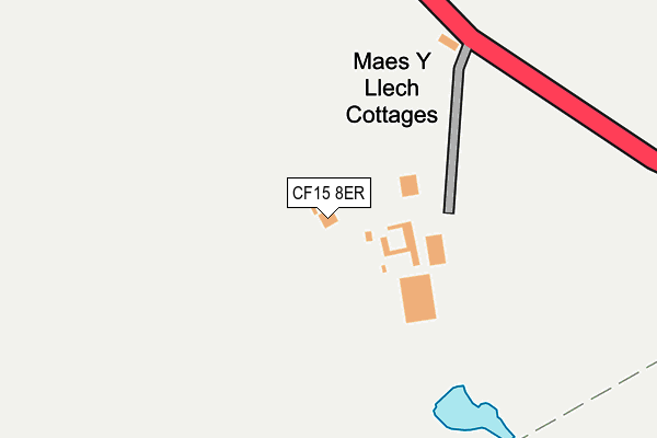 CF15 8ER map - OS OpenMap – Local (Ordnance Survey)