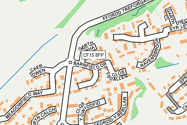 CF15 8FP map - OS OpenMap – Local (Ordnance Survey)