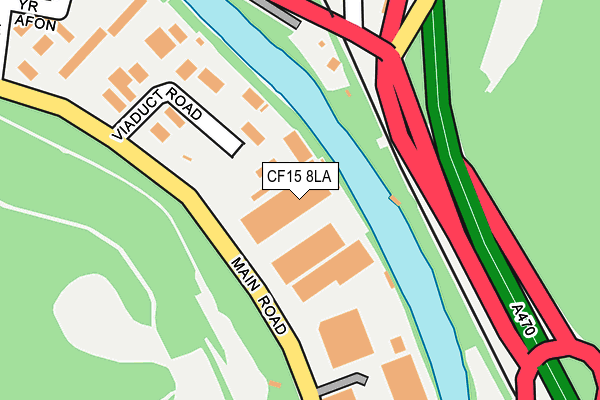 CF15 8LA map - OS OpenMap – Local (Ordnance Survey)