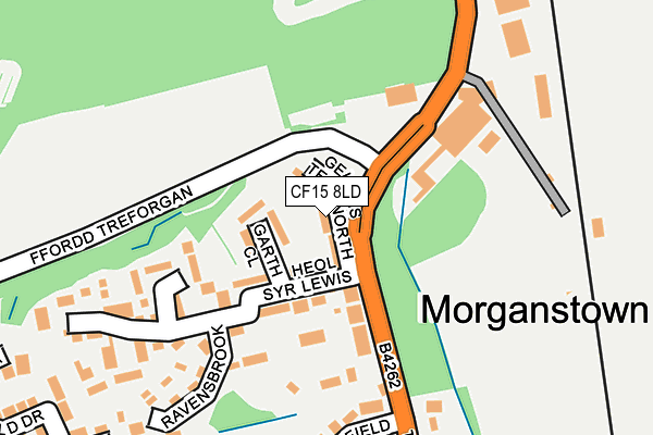 CF15 8LD map - OS OpenMap – Local (Ordnance Survey)