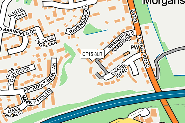 CF15 8LR map - OS OpenMap – Local (Ordnance Survey)