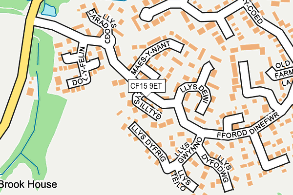 CF15 9ET map - OS OpenMap – Local (Ordnance Survey)