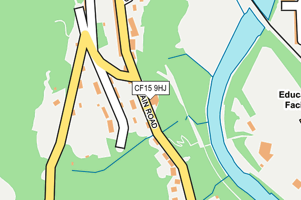 CF15 9HJ map - OS OpenMap – Local (Ordnance Survey)