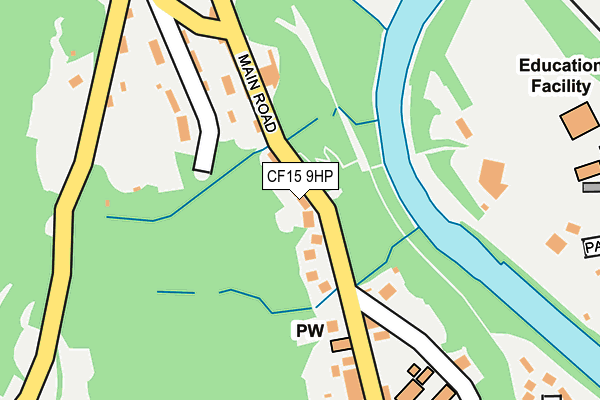 CF15 9HP map - OS OpenMap – Local (Ordnance Survey)