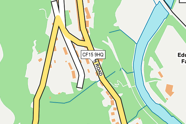 CF15 9HQ map - OS OpenMap – Local (Ordnance Survey)