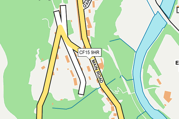 CF15 9HR map - OS OpenMap – Local (Ordnance Survey)