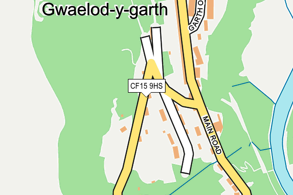 CF15 9HS map - OS OpenMap – Local (Ordnance Survey)