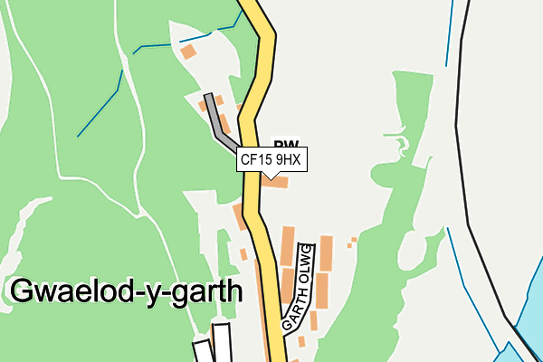 CF15 9HX map - OS OpenMap – Local (Ordnance Survey)