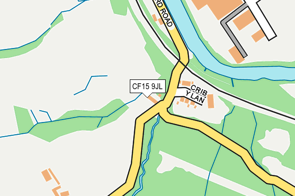 CF15 9JL map - OS OpenMap – Local (Ordnance Survey)
