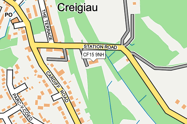 CF15 9NH map - OS OpenMap – Local (Ordnance Survey)