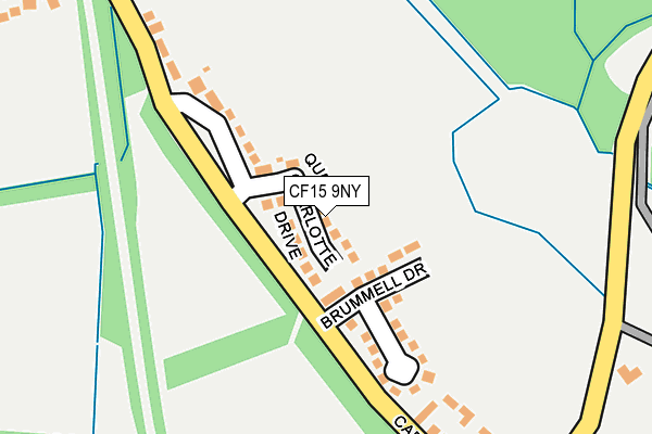 CF15 9NY map - OS OpenMap – Local (Ordnance Survey)