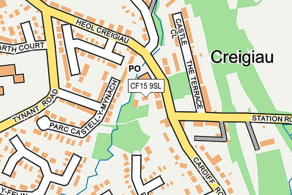 CF15 9SL map - OS OpenMap – Local (Ordnance Survey)