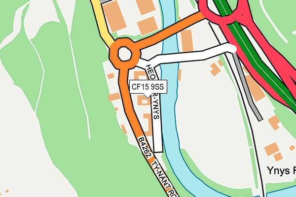 CF15 9SS map - OS OpenMap – Local (Ordnance Survey)