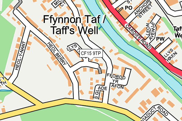 CF15 9TP map - OS OpenMap – Local (Ordnance Survey)