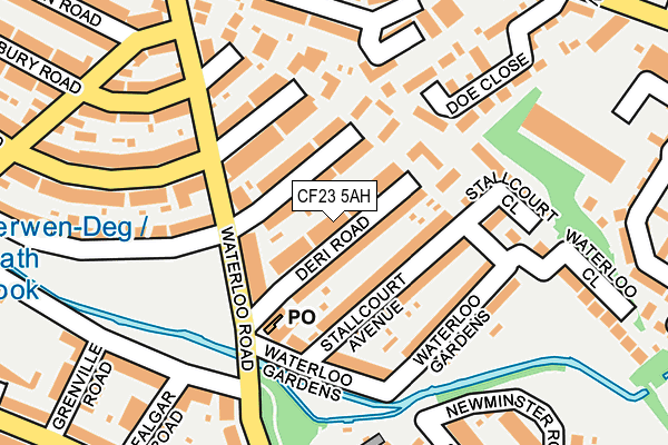 CF23 5AH map - OS OpenMap – Local (Ordnance Survey)