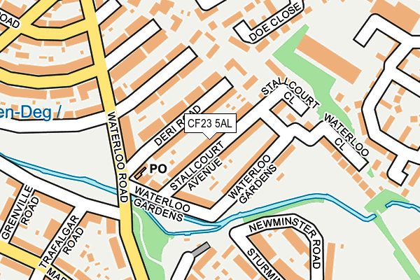 CF23 5AL map - OS OpenMap – Local (Ordnance Survey)