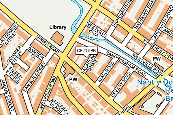 CF23 5BB map - OS OpenMap – Local (Ordnance Survey)