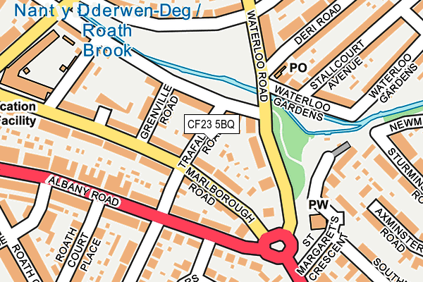 CF23 5BQ map - OS OpenMap – Local (Ordnance Survey)