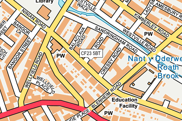 CF23 5BT map - OS OpenMap – Local (Ordnance Survey)