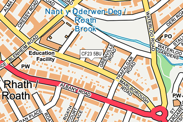 CF23 5BU map - OS OpenMap – Local (Ordnance Survey)