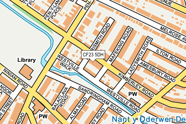 CF23 5DH map - OS OpenMap – Local (Ordnance Survey)
