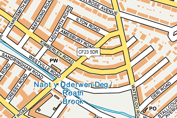 CF23 5DR map - OS OpenMap – Local (Ordnance Survey)