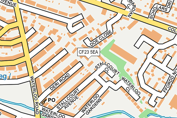 CF23 5EA map - OS OpenMap – Local (Ordnance Survey)