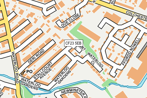CF23 5EB map - OS OpenMap – Local (Ordnance Survey)