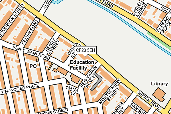 CF23 5EH map - OS OpenMap – Local (Ordnance Survey)