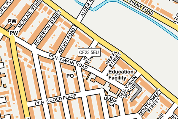 CF23 5EU map - OS OpenMap – Local (Ordnance Survey)