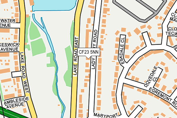 CF23 5NN map - OS OpenMap – Local (Ordnance Survey)