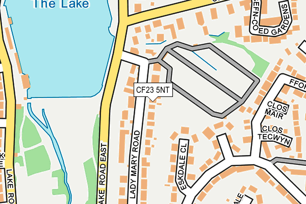 CF23 5NT map - OS OpenMap – Local (Ordnance Survey)