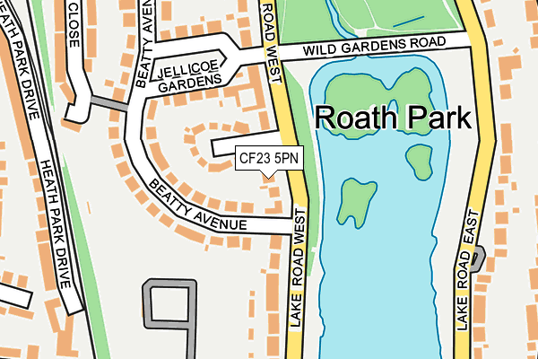 CF23 5PN map - OS OpenMap – Local (Ordnance Survey)