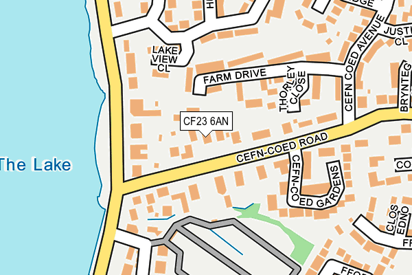 CF23 6AN map - OS OpenMap – Local (Ordnance Survey)