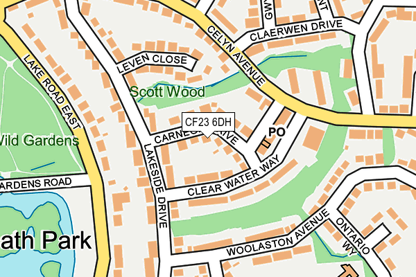 CF23 6DH map - OS OpenMap – Local (Ordnance Survey)