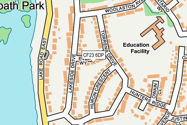 CF23 6DP map - OS OpenMap – Local (Ordnance Survey)