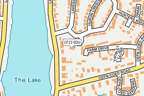 CF23 6DU map - OS OpenMap – Local (Ordnance Survey)