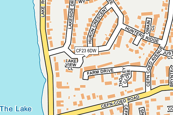 CF23 6DW map - OS OpenMap – Local (Ordnance Survey)