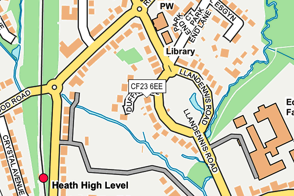 CF23 6EE map - OS OpenMap – Local (Ordnance Survey)