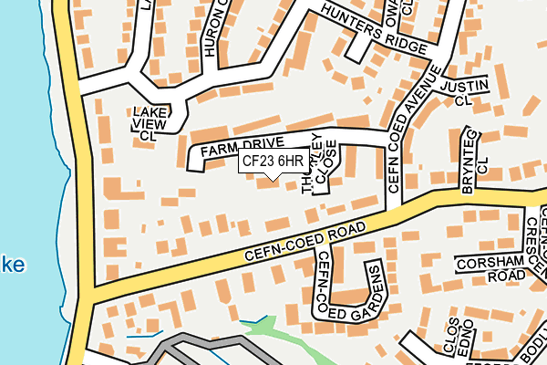 CF23 6HR map - OS OpenMap – Local (Ordnance Survey)