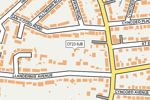 CF23 6JB map - OS OpenMap – Local (Ordnance Survey)