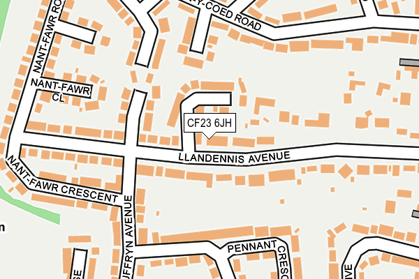 CF23 6JH map - OS OpenMap – Local (Ordnance Survey)