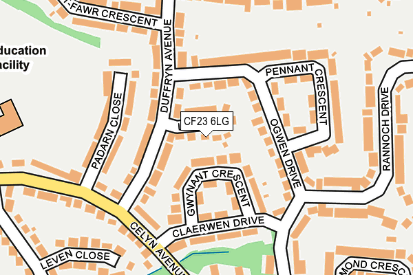 CF23 6LG map - OS OpenMap – Local (Ordnance Survey)