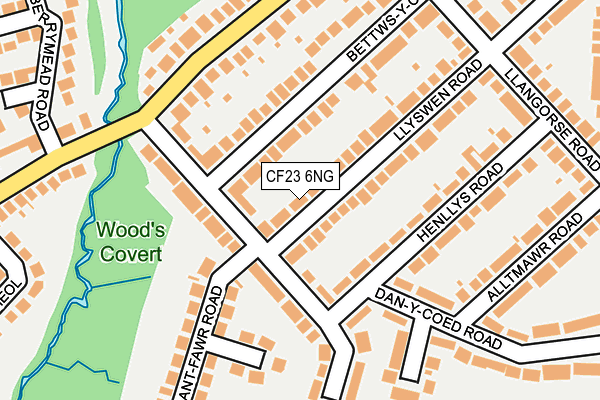 CF23 6NG map - OS OpenMap – Local (Ordnance Survey)