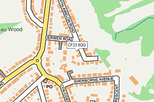 CF23 6QQ map - OS OpenMap – Local (Ordnance Survey)