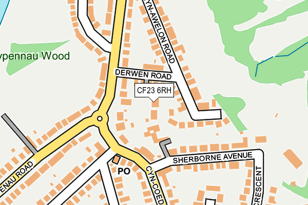 CF23 6RH map - OS OpenMap – Local (Ordnance Survey)