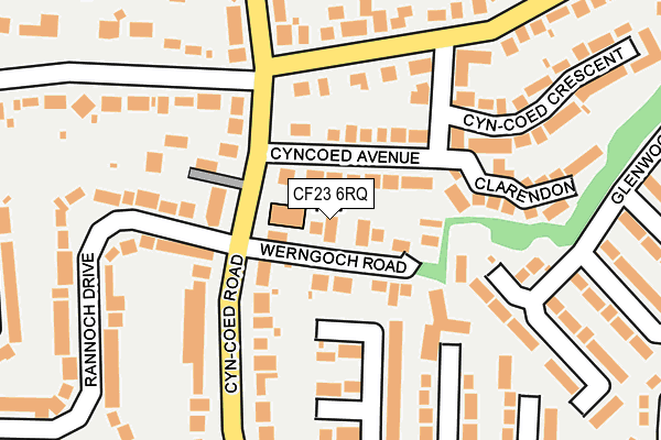 CF23 6RQ map - OS OpenMap – Local (Ordnance Survey)