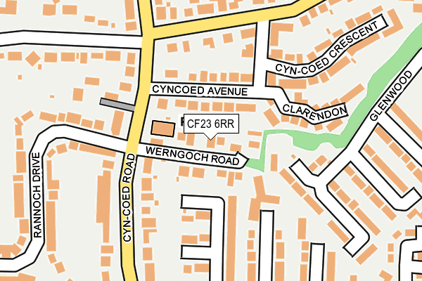 CF23 6RR map - OS OpenMap – Local (Ordnance Survey)