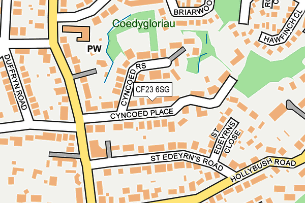 CF23 6SG map - OS OpenMap – Local (Ordnance Survey)