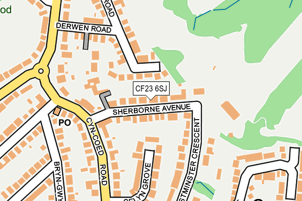 CF23 6SJ map - OS OpenMap – Local (Ordnance Survey)
